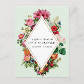 カラフルな花の写真　お別れ会招待状 ポストカード (正面)