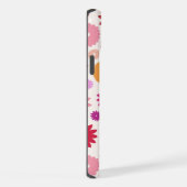 カラフルな花の大柄 iPhoneケース (右側面)