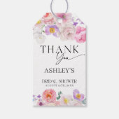 カラフルな花の感謝を込めて ギフトタグ (正面)