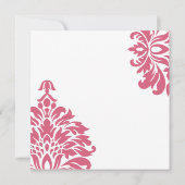 カラフルな花の春のウェディング 招待状 (裏面)