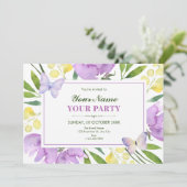 カラフルな花の春 招待状 (スタンド正面)