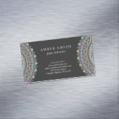 カラフルな花の曼荼羅 マグネット名刺 (インサイチュ)