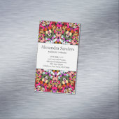 カラフルな花の曼荼羅 マグネット名刺 (インサイチュ)