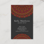 カラフルな花の曼荼羅 名刺 (正面)