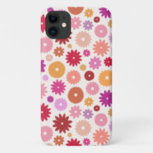 カラフルな花の模様 iPhone 11 ケース