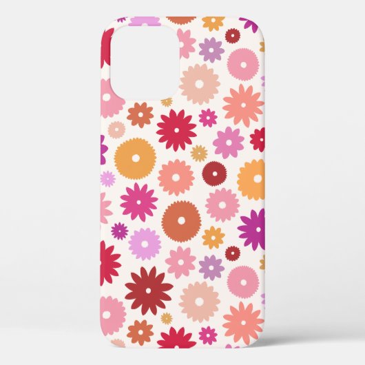 カラフルな花の模様 Case-Mate iPhoneケース (裏面)