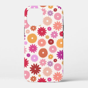 カラフルな花の模様 iPhone 12 MINI ケース
