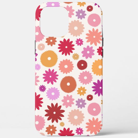 カラフルな花の模様 Case-Mate iPhoneケース (裏面)