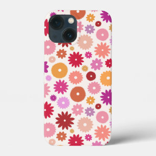 カラフルな花の模様 iPhone 13 MINIケース
