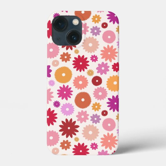 カラフルな花の模様 Case-Mate iPhoneケース (裏面)