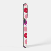 カラフルな花の模様 iPhoneケース (右側面)