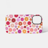 カラフルな花の模様 iPhoneケース (裏面横)