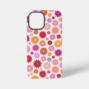 カラフルな花の模様 iPhone 12 MINIケース