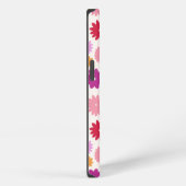 カラフルな花の模様 iPhoneケース (右側面)