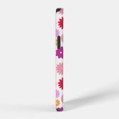 カラフルな花の模様 iPhoneケース (右側面)