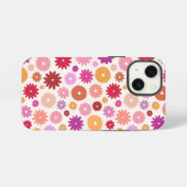 カラフルな花の模様 iPhoneケース (裏面横)