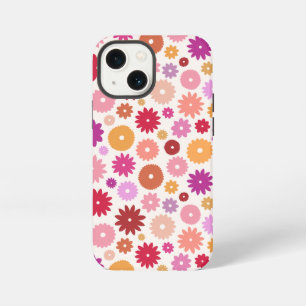 カラフルな花の模様 iPhone 13 MINIケース