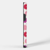 カラフルな花の模様 iPhoneケース (右側面)