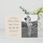 カラフルな花の水彩画の花束-日付を救って下さい セーブザデート (スタンド正面)