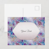 カラフルな花の真珠の宝石ポストカード ポストカード (正面/裏面)