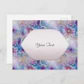 カラフルな花の真珠の宝石 ポストカード (正面/裏面)