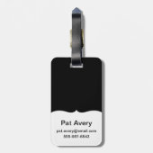 カラフルな花の花束 ラゲッジタグ (裏面縦)