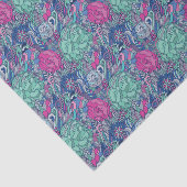 カラフルな花の落書きパターン 薄葉紙 (詳細)