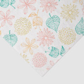 カラフルな花の葉が多いパターンティッシュペーパー 薄葉紙 (詳細)