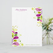 カラフルな花のDecoは自然のアールデコの上品を残します レターヘッド (スタンド正面)