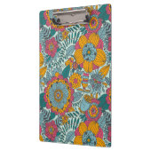 カラフルな花パターン クリップボード (左)