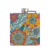 カラフルな花パターン フラスク (裏面)