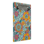 カラフルな花パターン ミニクリップボード (アングル)