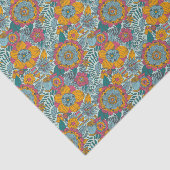 カラフルな花パターン 薄葉紙 (詳細)