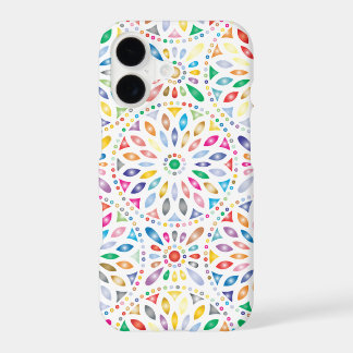 カラフルな花パターンiPhoneXの電話箱