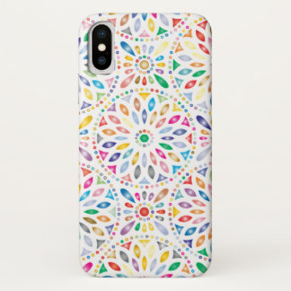 カラフルな花パターンiPhoneXの電話箱 iPhone X ケース