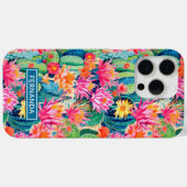 カラフルな花咲くサボテンのオーダーメイド Case-Mate iPhoneケース (裏面 (横))