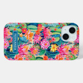 カラフルな花咲くサボテンのオーダーメイド Case-Mate iPhoneケース (裏面 (横))