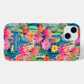 カラフルな花咲くサボテンのオーダーメイド Case-Mate iPhoneケース (裏面 (横))