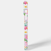 カラフルな花園のイニシャル入りケース Case-Mate iPhoneケース (裏面 / 左)