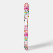 カラフルな花園のイニシャル入り Case-Mate iPhoneケース (裏面 / 右)