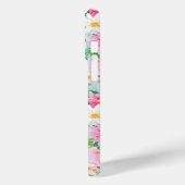 カラフルな花園のイニシャル入り Case-Mate iPhoneケース (裏面 / 左)