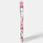 カラフルな花園のイニシャル入り Case-Mate iPhoneケース (裏面 / 左)