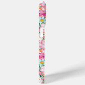 カラフルな花園のイニシャル入り Case-Mate iPhoneケース (裏面 / 右)