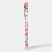カラフルな花園のイニシャル入り Case-Mate iPhoneケース (裏面 / 左)
