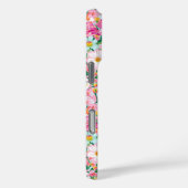 カラフルな花園のイニシャル入り Case-Mate iPhoneケース (裏面 / 右)