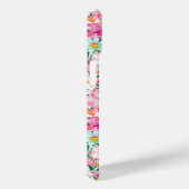 カラフルな花園のイニシャル入り Case-Mate iPhoneケース (裏面 / 右)