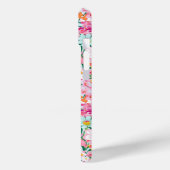 カラフルな花園のイニシャル入り Case-Mate iPhoneケース (裏面 / 左)