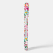 カラフルな花園のイニシャル入り Case-Mate iPhoneケース (裏面 / 右)