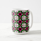 🌸 カラフルな花園の花咲くパターン ☕ コーヒーマグカップ (正面右)