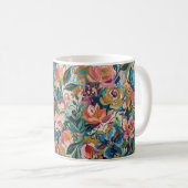 カラフルな花園マグカップ コーヒーマグカップ (正面右)